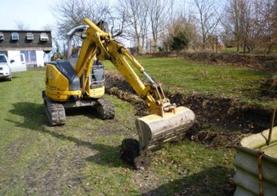 Pose d'une clôture - Chantier à Grivegnée