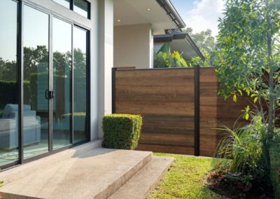 Clôture composite effet bois - Ocewood