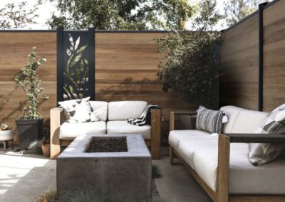 Palissade en bois composite chez Coden - Ocewood