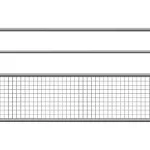 Barrière de prairie 1/2 grillagée galvanisée